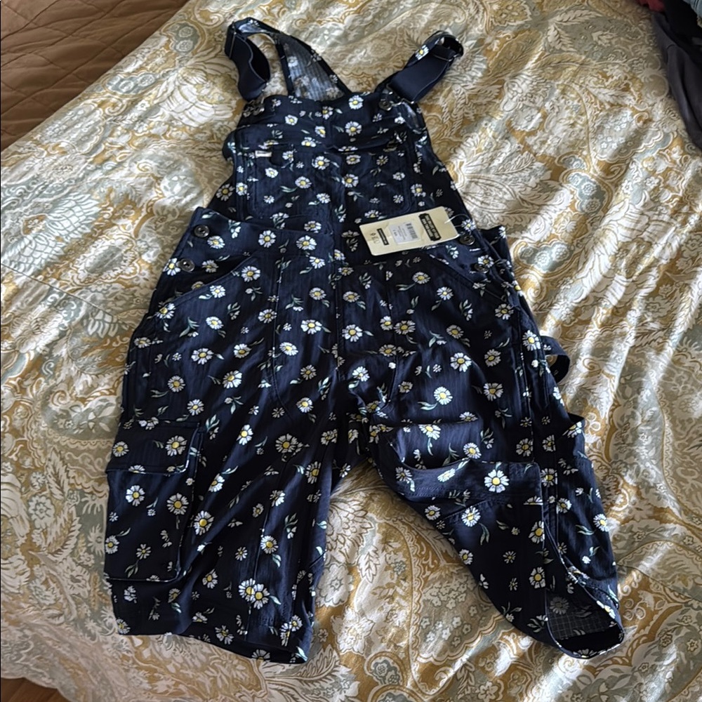 Duluth Floral Print Overalls